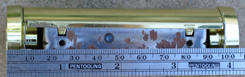 NO NAME BRASS PLATED FOUNTAAIN PEN DESK BASE CALLENDAR